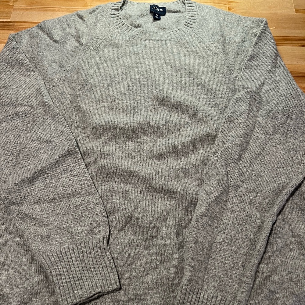 J Crew mens crewneck grey sweater.  Size : M